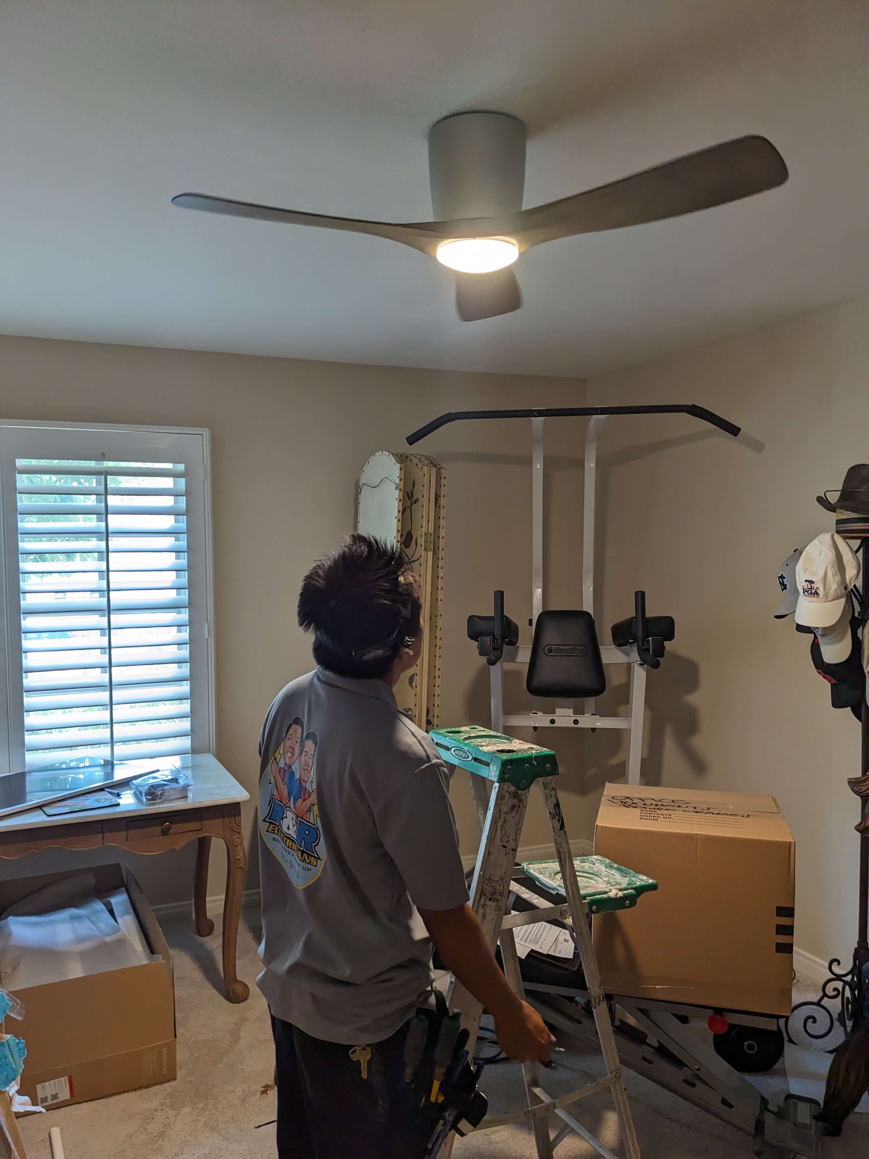 Professional Fan Installation Services | RnR Electricians