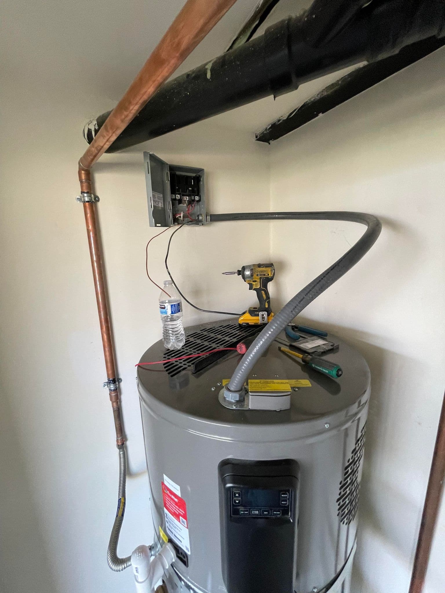 Efficient Water Heater Installation with Quick Disconnect