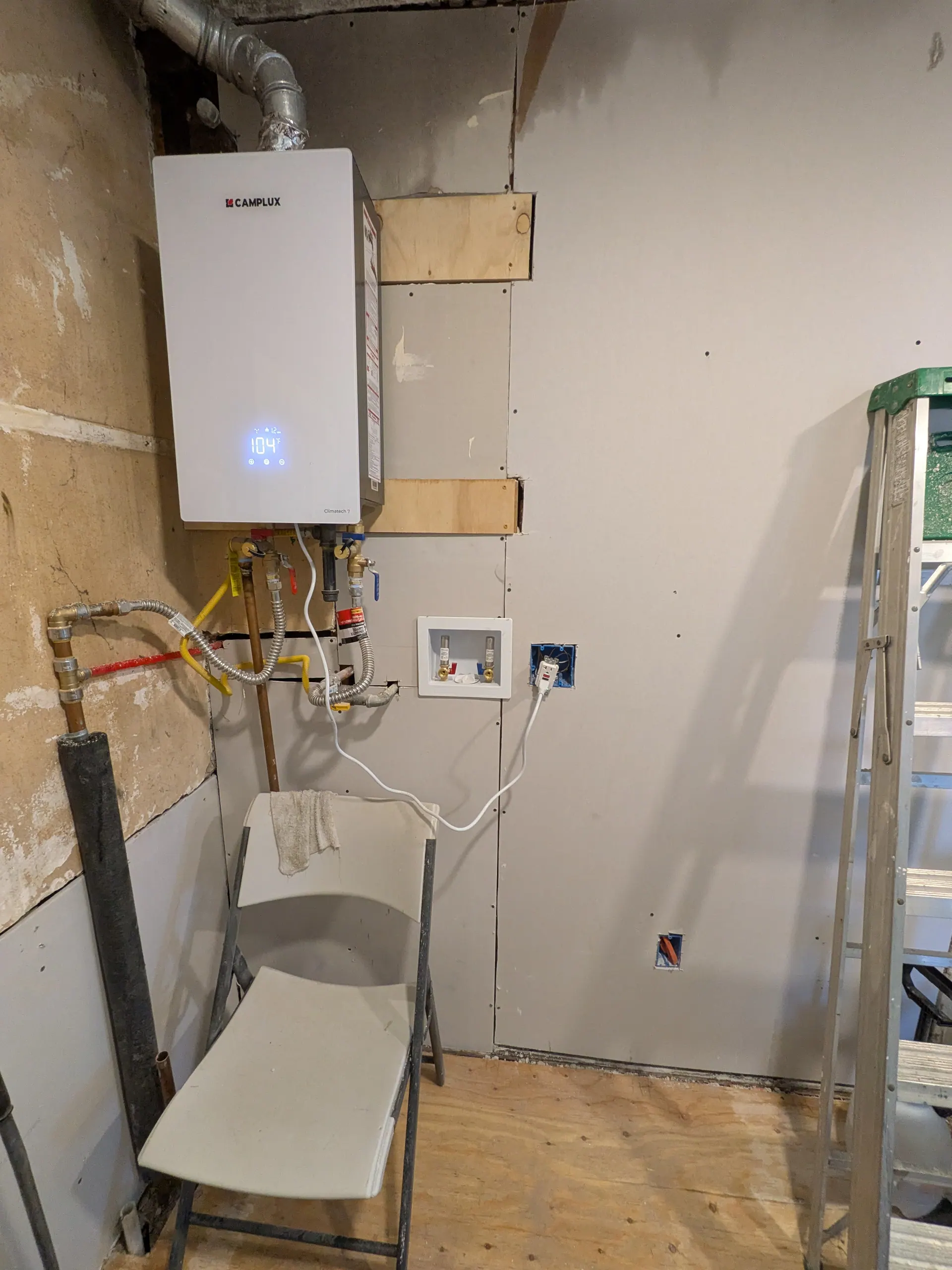 Efficient Water Heater Installation with Quick Disconnect